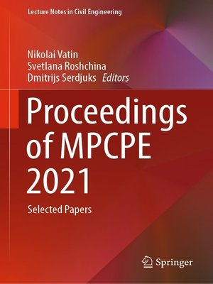 cover image of Proceedings of MPCPE 2021